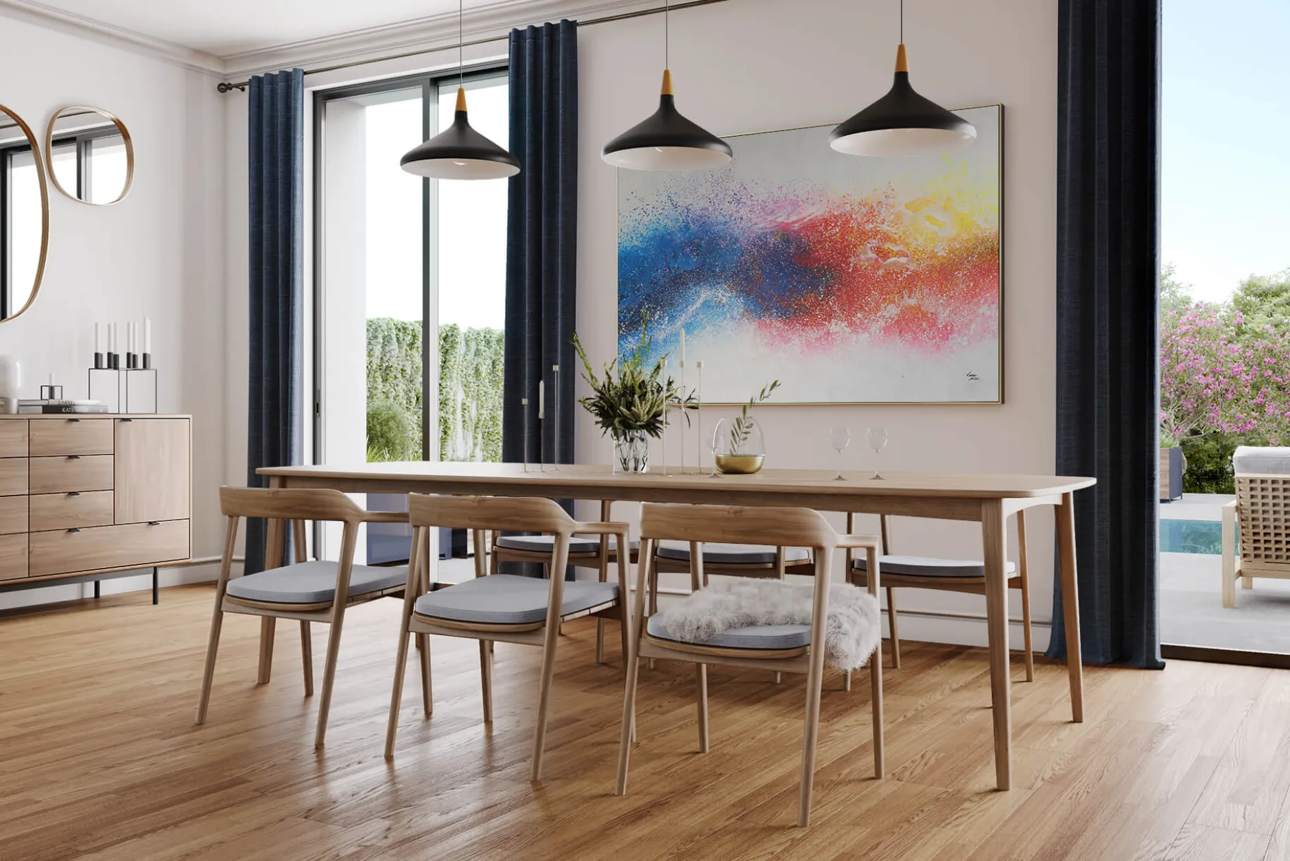 XXL Öl Gemälde 'Colorful Creation' | Handgemaltes Unikat