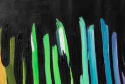 XXL Öl Gemälde 'Colorful Darkness' | Handgemaltes Unikat