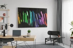 XXL Öl Gemälde 'Colorful Darkness' | Handgemaltes Unikat