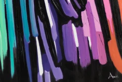 XXL Öl Gemälde 'Colorful Darkness' | Handgemaltes Unikat