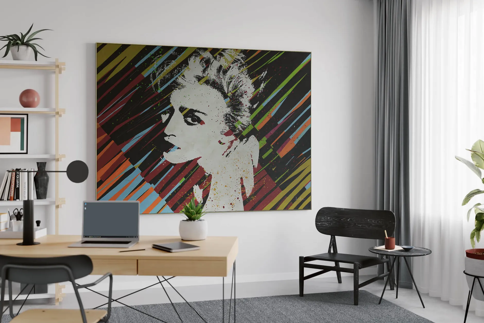 XXL Öl Gemälde 'Colorful Expression' | Handgemaltes Unikat