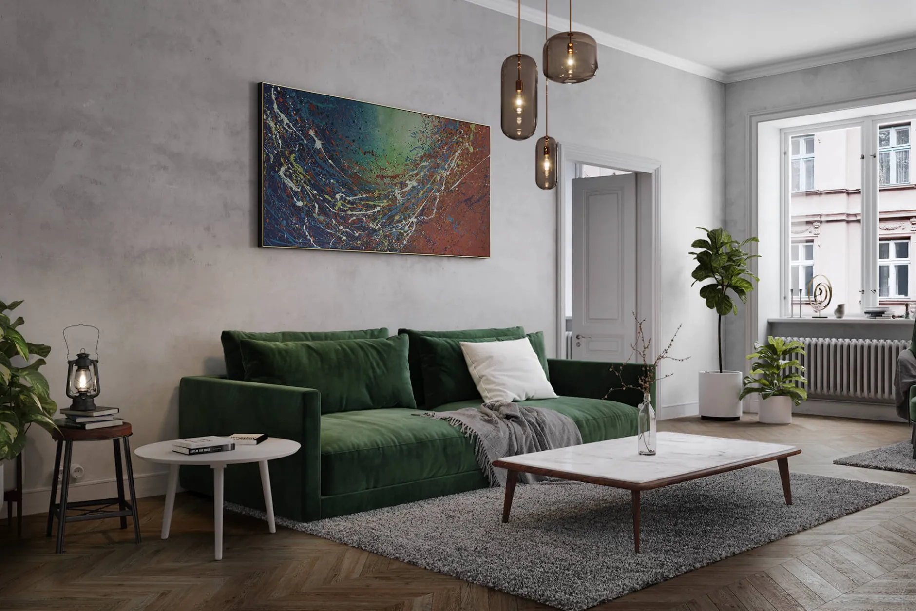 XXL Öl Gemälde 'Colorful Insights' | Handgemaltes Unikat