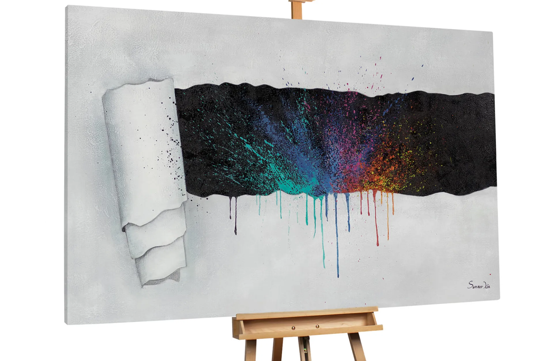 XXL Öl Gemälde 'Colorful Surprise' | Handgemaltes Unikat