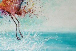 XXL Öl Gemälde 'Colors of Heron' | Handgemaltes Unikat