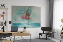 XXL Öl Gemälde 'Colors of Heron' | Handgemaltes Unikat