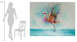 XXL Öl Gemälde 'Colors of Heron' | Handgemaltes Unikat