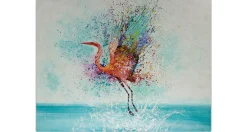XXL Öl Gemälde 'Colors of Heron' | Handgemaltes Unikat