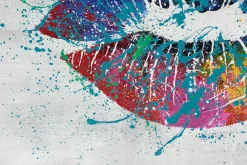 XXL Öl Gemälde 'Coloured Kiss' | Handgemaltes Unikat