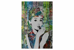 XXL Öl Gemälde 'Colourful Audrey' | Handgemaltes Unikat