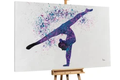 XXL Öl Gemälde 'Colourful Dancer' | Handgemaltes Unikat
