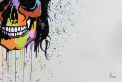 XXL Öl Gemälde 'Colourful Head' | Handgemaltes Unikat