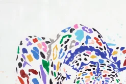 XXL Öl Gemälde 'Colourful Leopard' | Handgemaltes Unikat