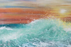 XXL Öl Gemälde 'Colourful Ocean' | Handgemaltes Unikat