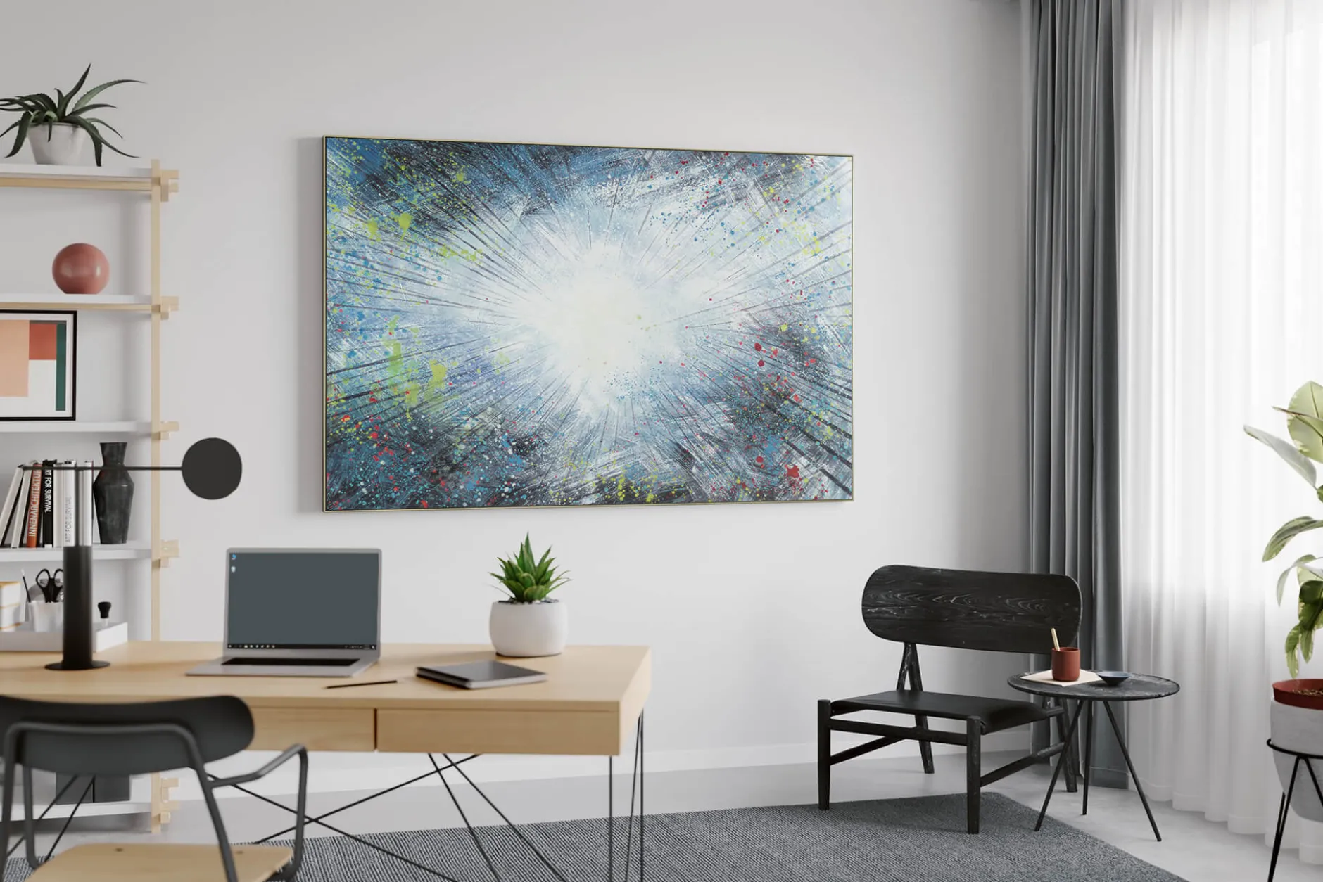 XXL Öl Gemälde 'Colourful Space' | Handgemaltes Unikat