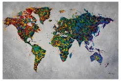 XXL Öl Gemälde 'Colourful World' | Handgemaltes Unikat