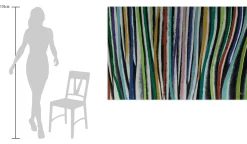 XXL Öl Gemälde 'Colourful Zebra' | Handgemaltes Unikat