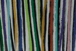 XXL Öl Gemälde 'Colourful Zebra' | Handgemaltes Unikat