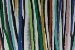 XXL Öl Gemälde 'Colourful Zebra' | Handgemaltes Unikat