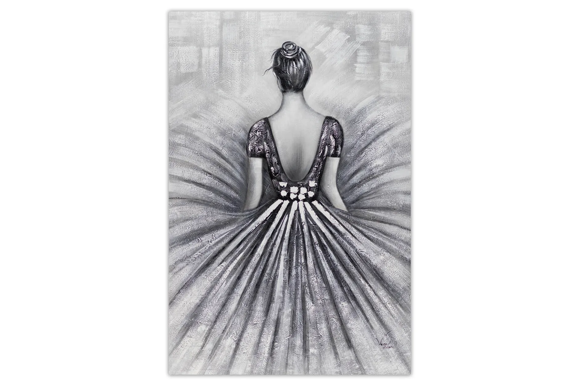 XXL Öl Gemälde 'Composed Ballerina' | Handgemaltes Unikat