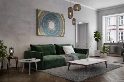 XXL Öl Gemälde 'Concentric Colors' | Handgemaltes Unikat