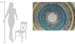 XXL Öl Gemälde 'Concentric Colors' | Handgemaltes Unikat