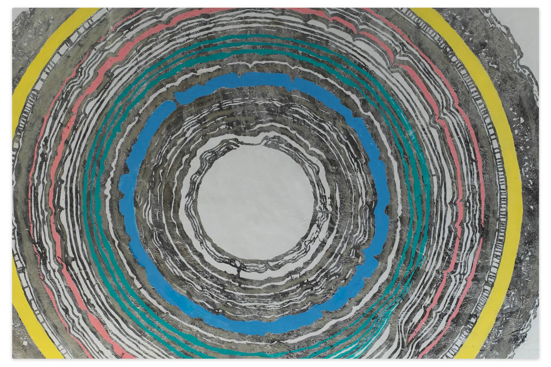 XXL Öl Gemälde 'Concentric Colors' | Handgemaltes Unikat
