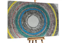 XXL Öl Gemälde 'Concentric Colors' | Handgemaltes Unikat