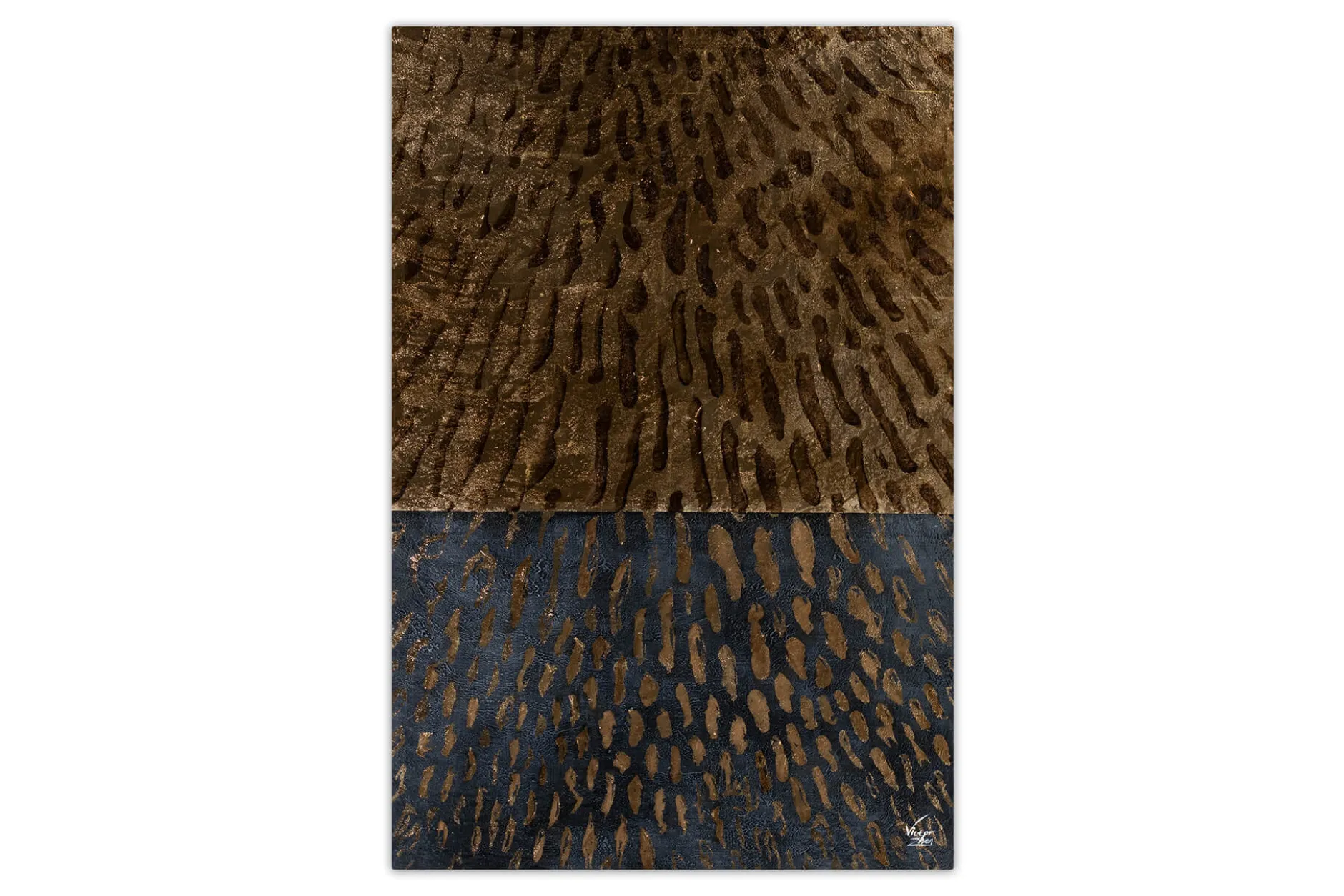 XXL Öl Gemälde 'Contrasting Pattern' | Handgemaltes Unikat