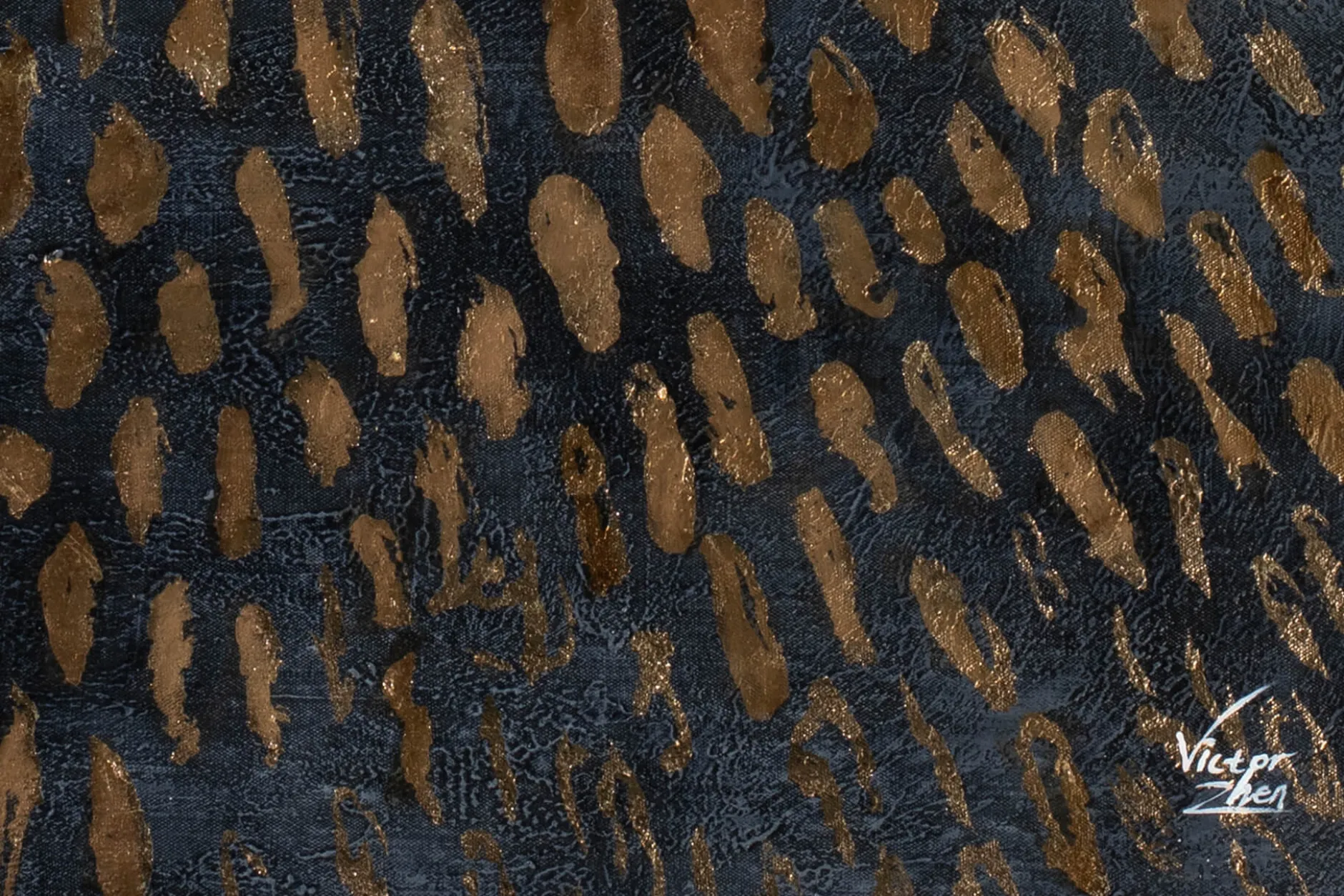 XXL Öl Gemälde 'Contrasting Pattern' | Handgemaltes Unikat