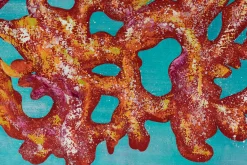 XXL Öl Gemälde 'Corals of Blaze' | Handgemaltes Unikat