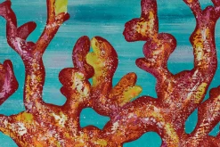 XXL Öl Gemälde 'Corals of Blaze' | Handgemaltes Unikat