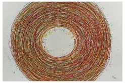 XXL Öl Gemälde 'Cosmic Twister' | Handgemaltes Unikat