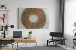 XXL Öl Gemälde 'Cosmic Twister' | Handgemaltes Unikat