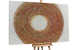 XXL Öl Gemälde 'Cosmic Twister' | Handgemaltes Unikat