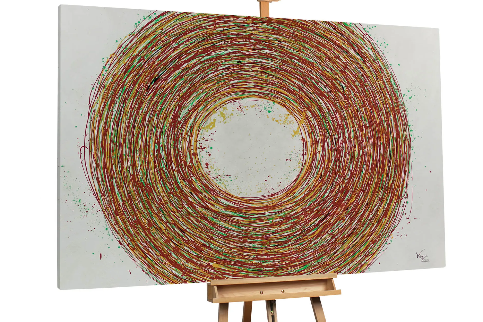 XXL Öl Gemälde 'Cosmic Twister' | Handgemaltes Unikat