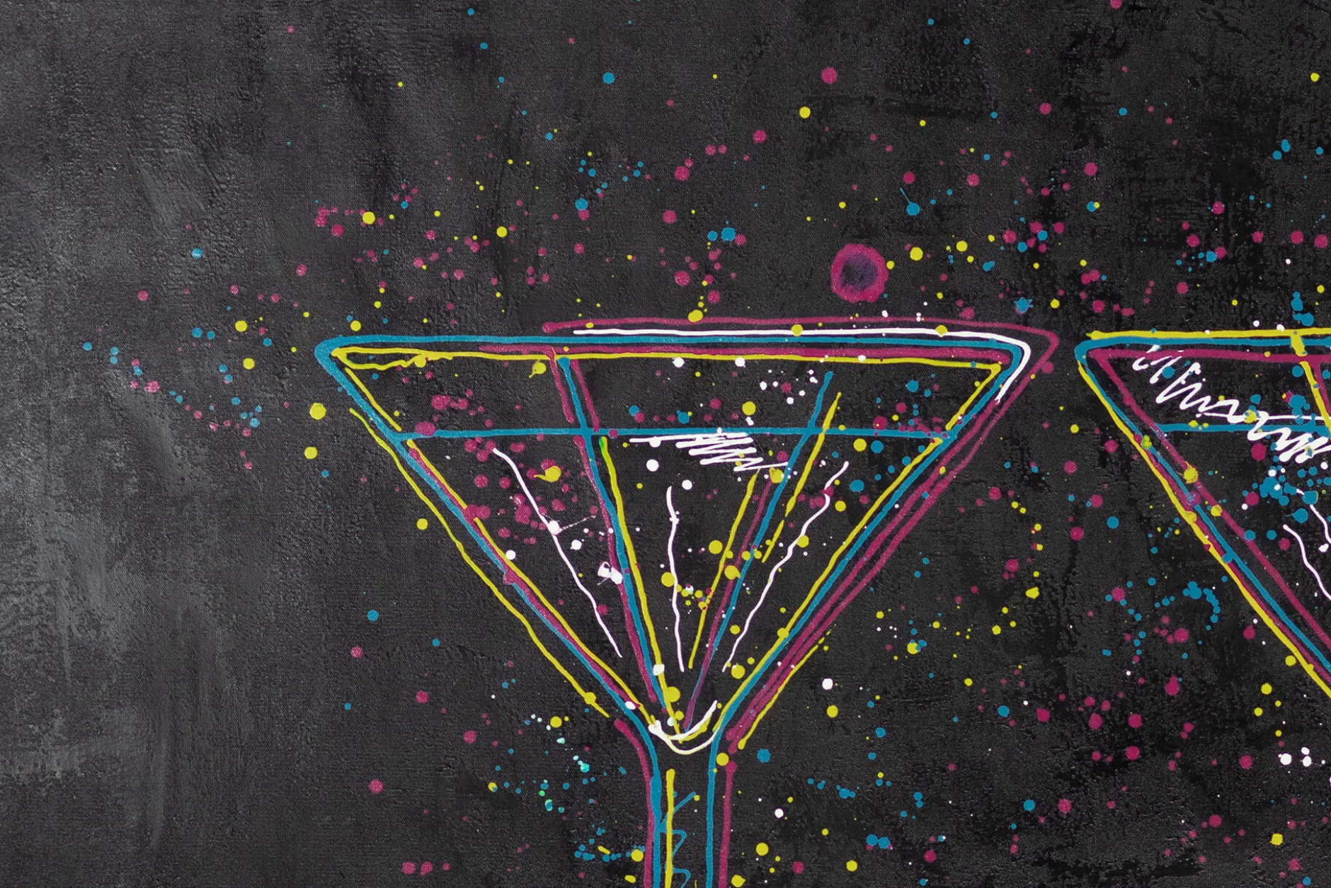 XXL Öl Gemälde 'Cosmopolitan Night' | Handgemaltes Unikat