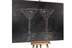 XXL Öl Gemälde 'Cosmopolitan Night' | Handgemaltes Unikat