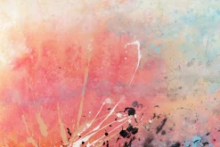 XXL Öl Gemälde 'Crimson Sparklers' | Handgemaltes Unikat