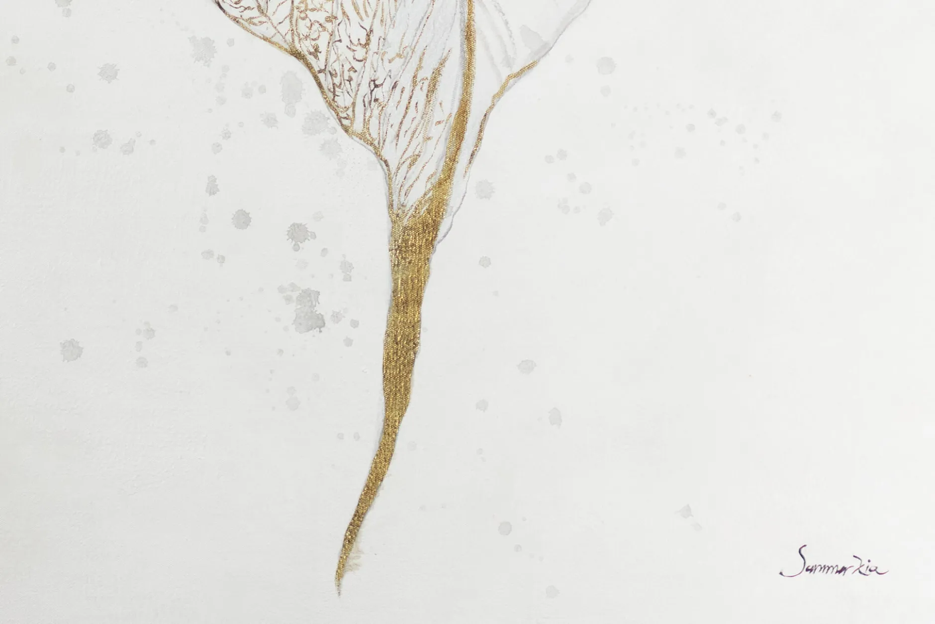XXL Öl Gemälde 'Dancing Leaves' | Handgemaltes Unikat