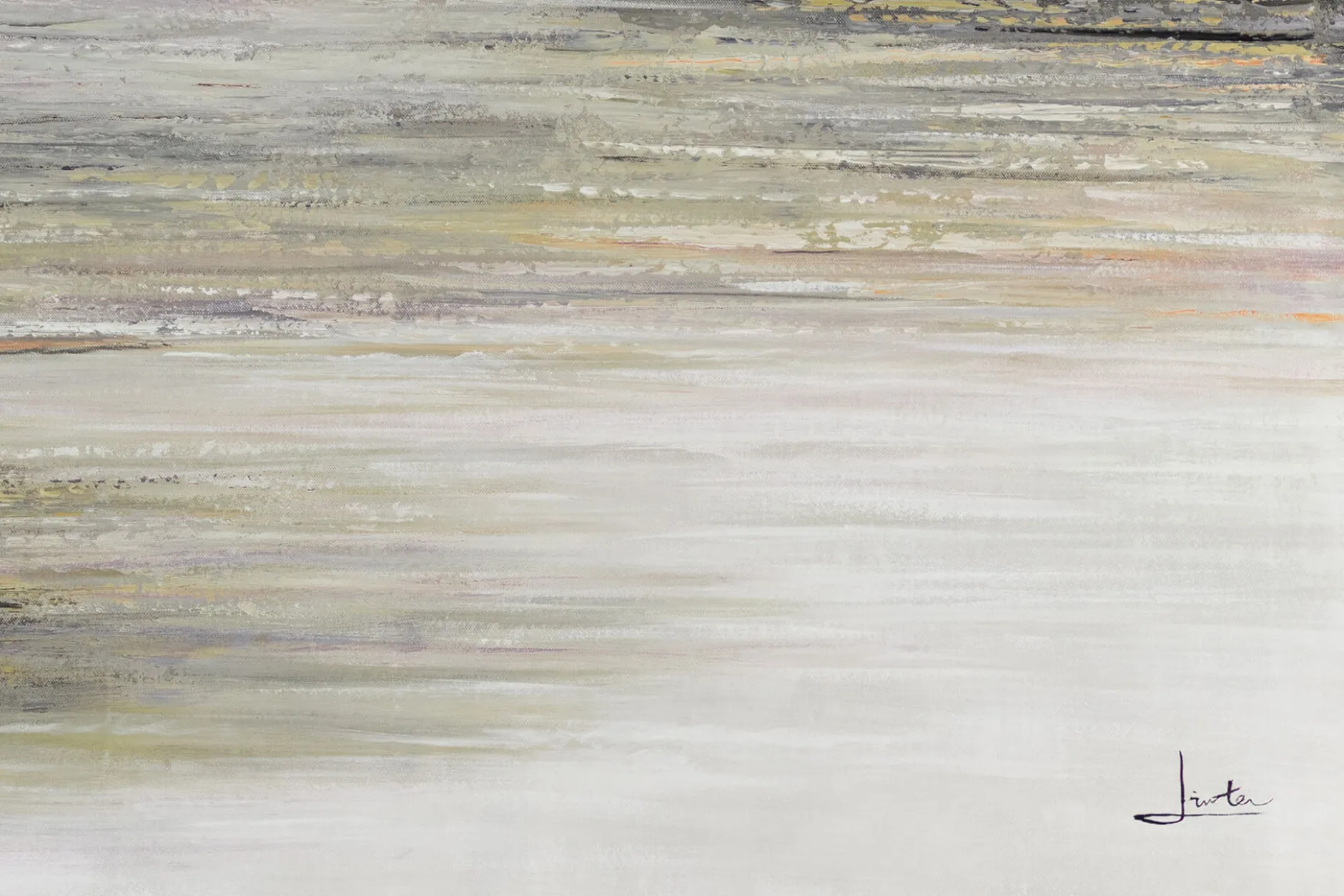XXL Öl Gemälde 'Dawn at the Salt Pan' | Handgemaltes Unikat