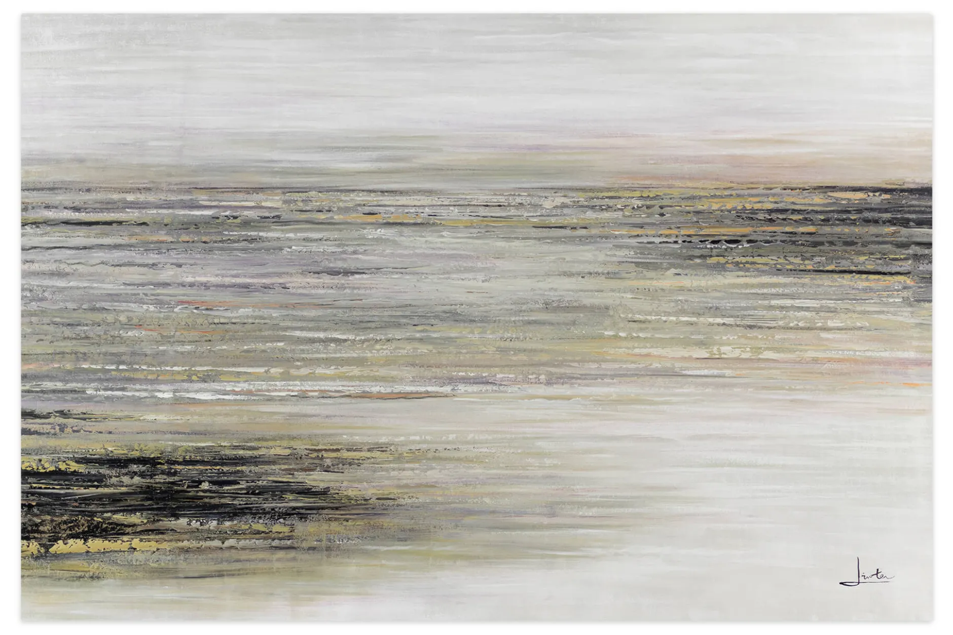 XXL Öl Gemälde 'Dawn at the Salt Pan' | Handgemaltes Unikat