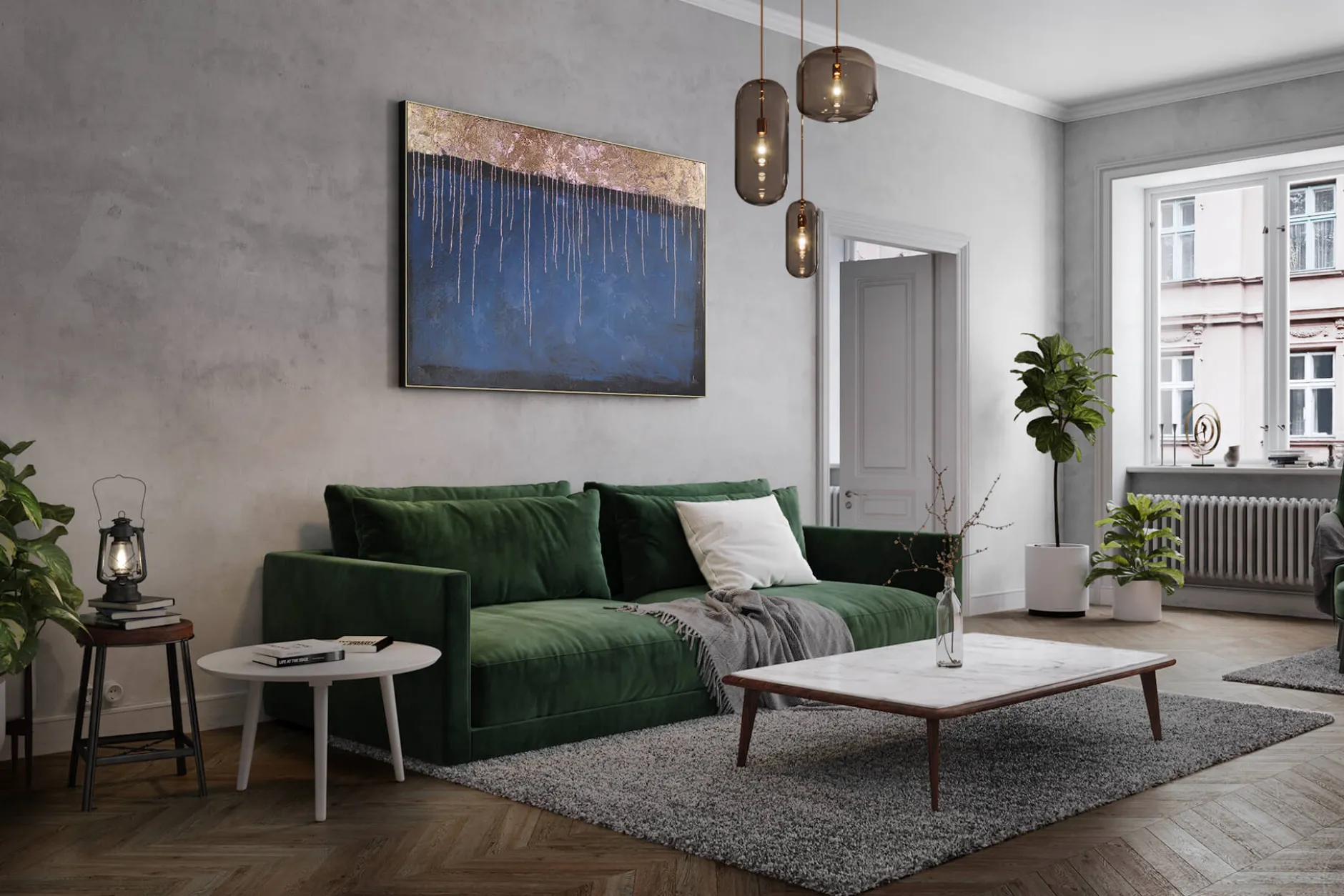 XXL Öl Gemälde 'Daylight finds its Way' | Handgemaltes Unikat