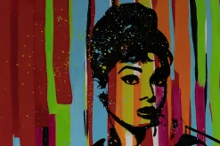 XXL Öl Gemälde 'Die Farben der Audrey' | Handgemaltes Unikat