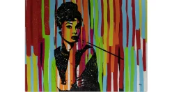 XXL Öl Gemälde 'Die Farben der Audrey' | Handgemaltes Unikat