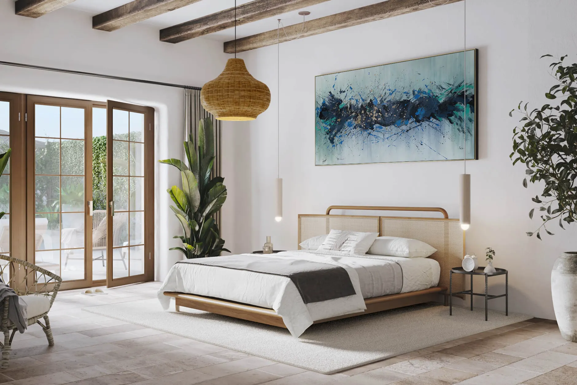 XXL Öl Gemälde 'Die Zukunftsrakete' | Handgemaltes Unikat