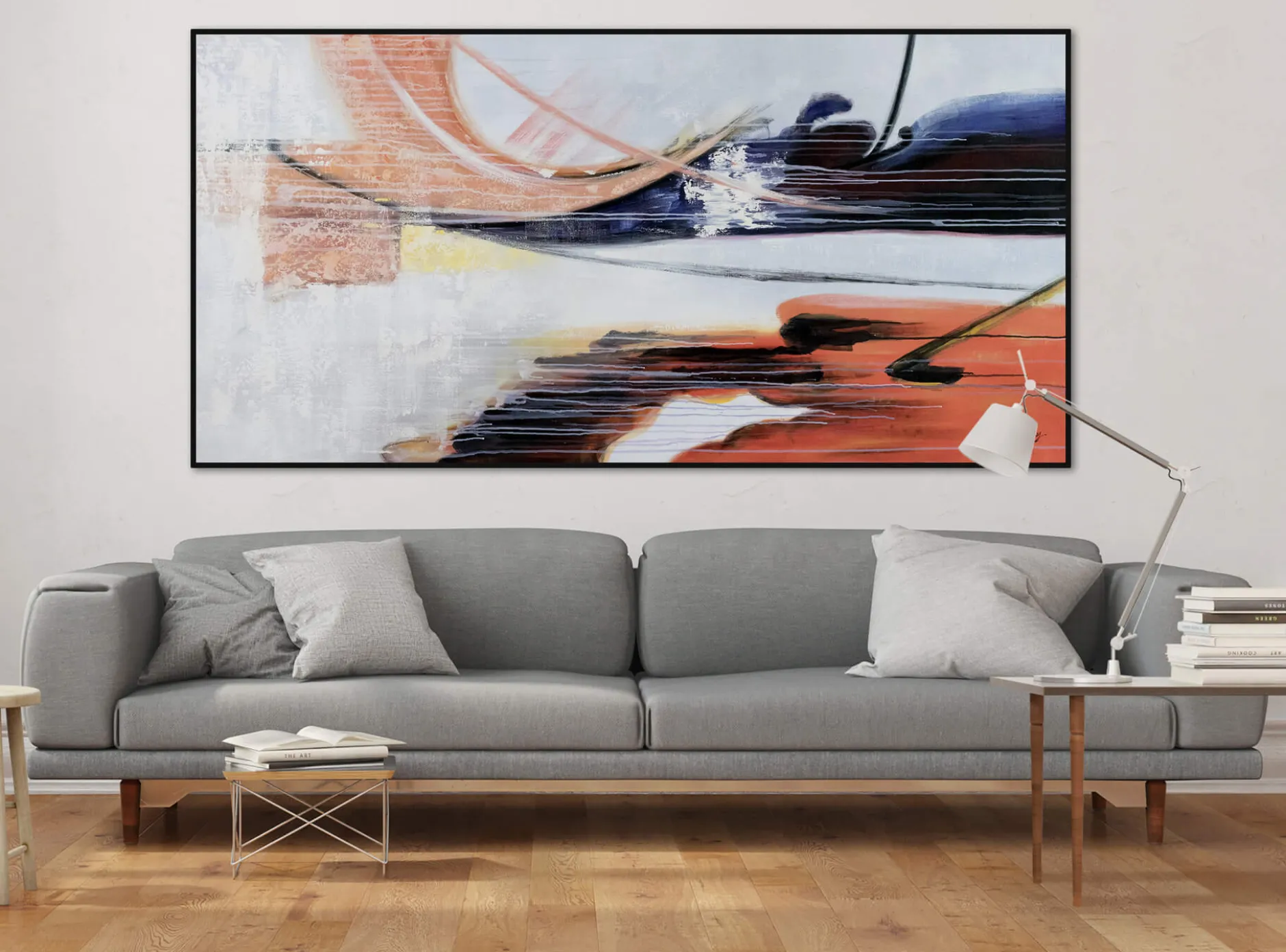 XXL Öl Gemälde 'Donnybrook' | Handgemaltes Unikat