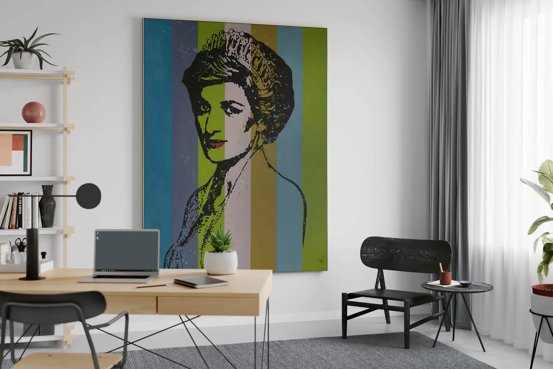 XXL Öl Gemälde 'Dream of Diana' | Handgemaltes Unikat