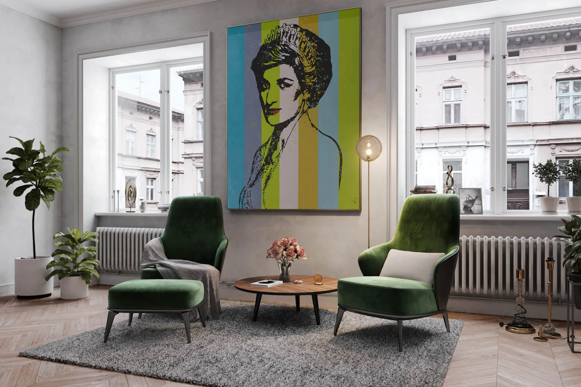XXL Öl Gemälde 'Dream of Diana' | Handgemaltes Unikat