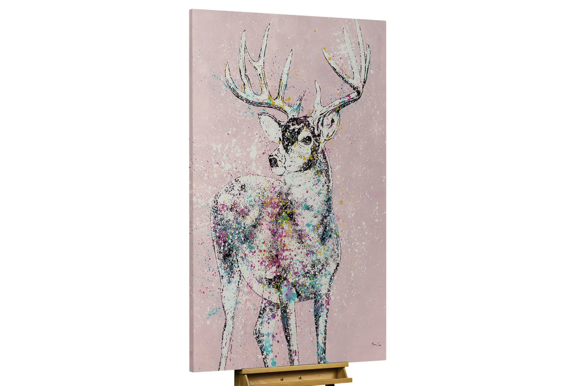 XXL Öl Gemälde 'Dreams of a Deer' | Handgemaltes Unikat