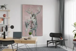 XXL Öl Gemälde 'Dreams of a Deer' | Handgemaltes Unikat